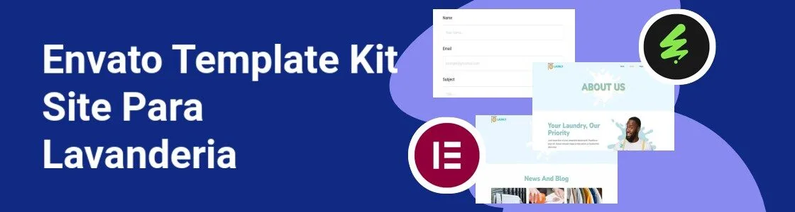 Wordpress completo template kit site para lavanderia TJC37K2