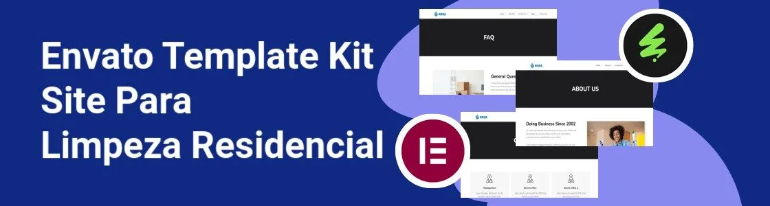 Wordpress completo template kit site para limpeza residencial Q2FRZEN