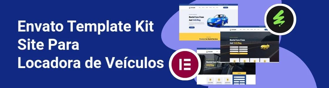 Wordpress completo template kit site para locadora de veiculos KQCAFWS