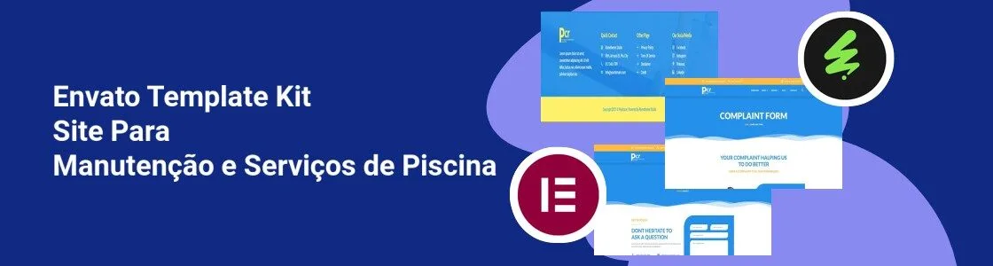 Wordpress completo template kit site para manutencao e servicos de piscina EBG2ZUC