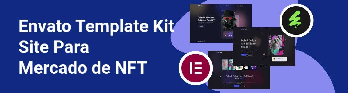 Wordpress completo template kit site para mercado de nft S4GFKEV