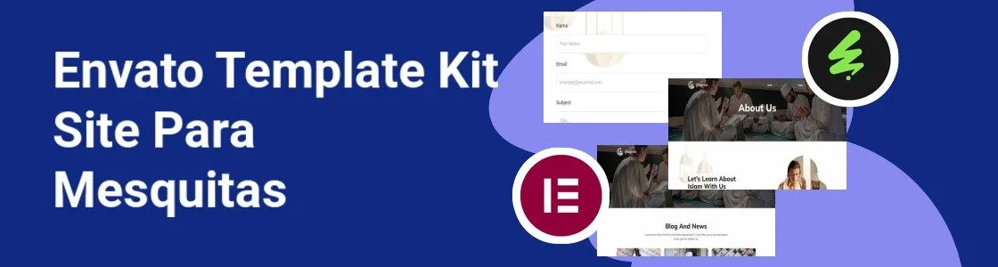 Wordpress completo template kit site para mesquitas T34J8SL