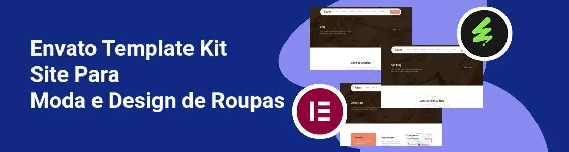 Wordpress completo template kit site para moda e design de roupas QSV3AFB