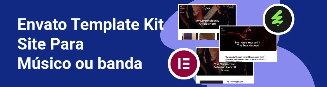 Wordpress completo template kit site para musico ou banda KMTQMUX