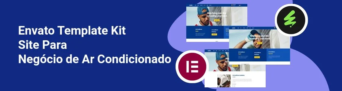 Wordpress completo template kit site para negocio de ar condicionado C2NQ3LF