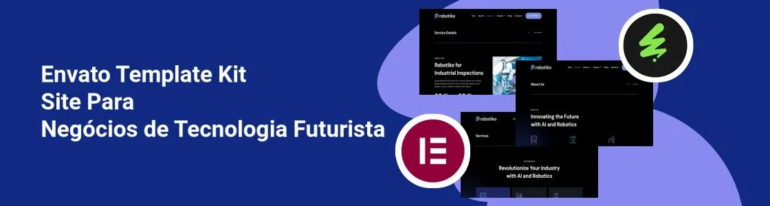 Wordpress completo template kit site para negocios de tecnologia futurista QPJPDWU