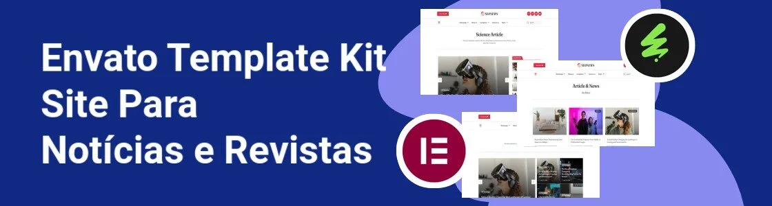 Wordpress completo template kit site para noticias e revistas 6SKNERV