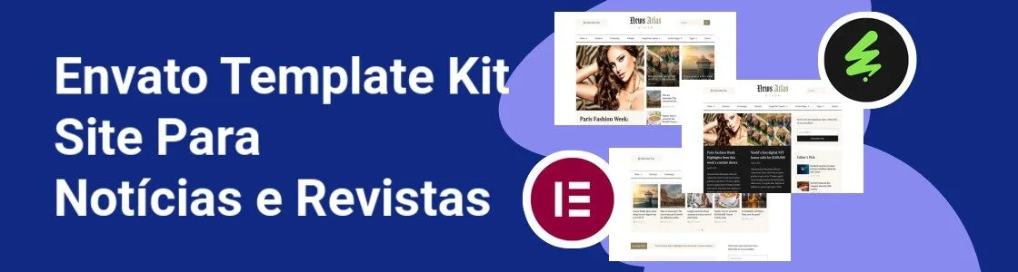 Wordpress completo template kit site para noticias e revistas CAAF2NV