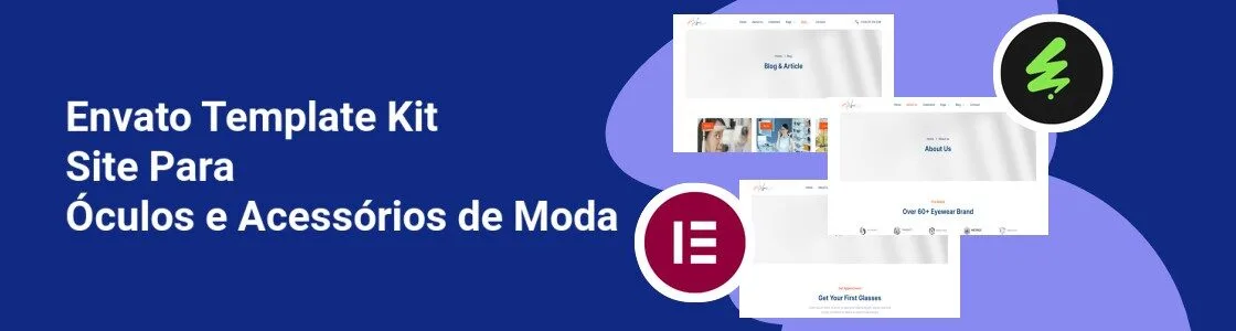 Wordpress completo template kit site para oculos e acessorios de moda K9UF34R