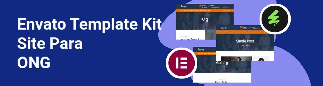 Wordpress completo template kit site para ong WUJ97MS