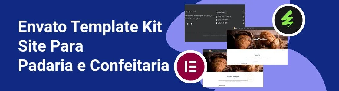 Wordpress completo template kit site para padaria e confeitaria V4LF6XX