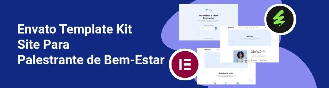 Wordpress completo template kit site para palestrante de bem estar KK898SM