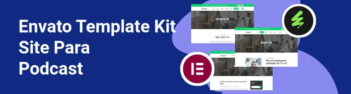 Wordpress completo template kit site para podcast DJWXPE5
