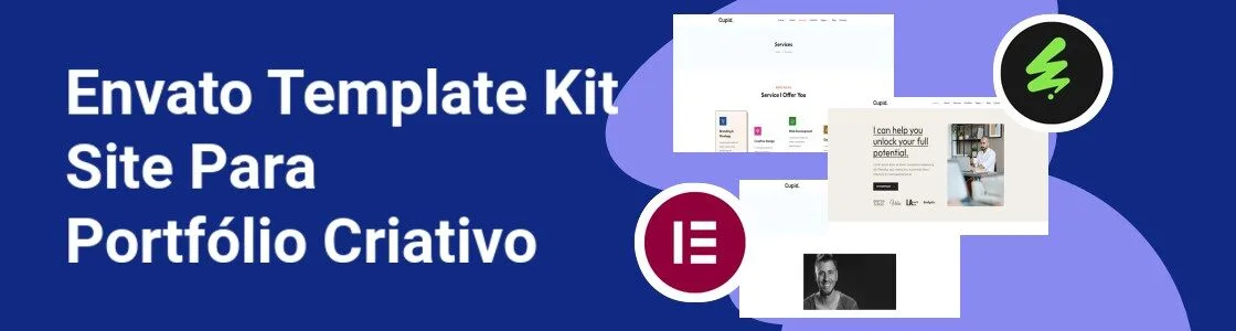 Wordpress completo template kit site para portfolio criativo 33E8Z5T