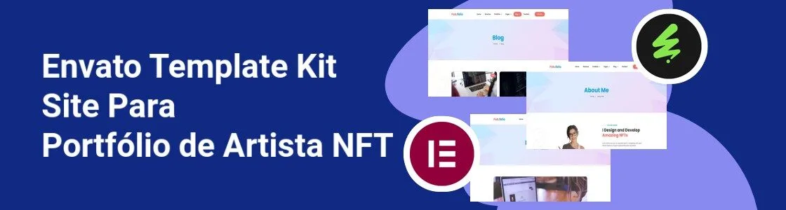 Wordpress completo template kit site para portfolio de artista nft CCZ7ND2