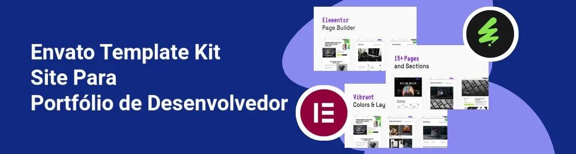 Wordpress completo template kit site para portfolio de desenvolvedor WDWFSFN