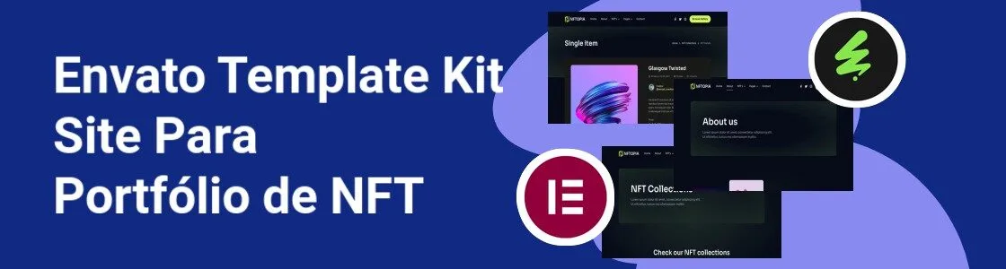 Wordpress completo template kit site para portfolio de nft CX5N3U8