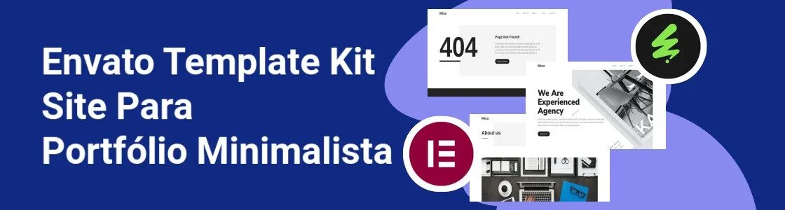 Wordpress completo template kit site para portfolio minimalista MY82E5H