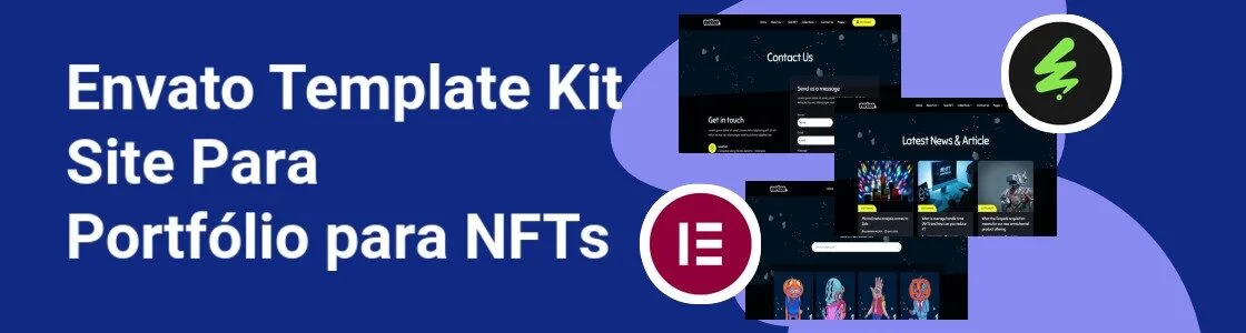 Wordpress completo template kit site para portfolio para nfts PWMESLC