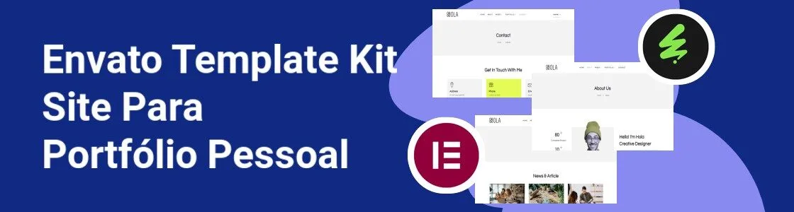 Wordpress completo template kit site para portfolio pessoal BG7TRR7