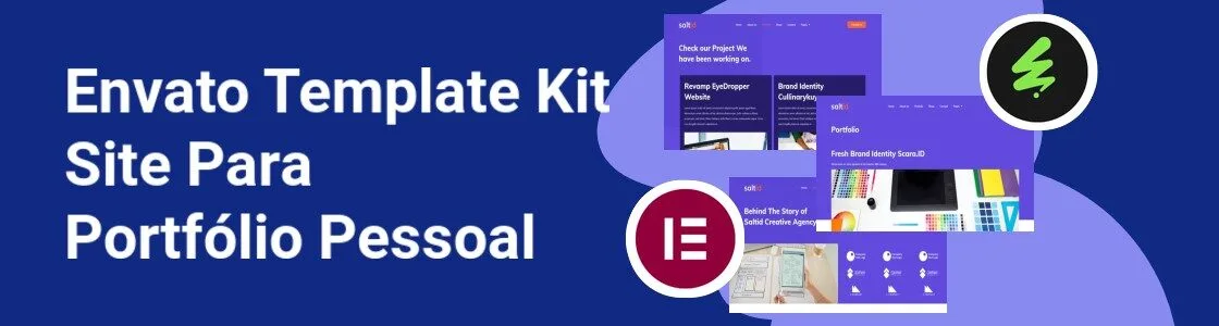 Wordpress completo template kit site para portfolio pessoal EMDA3DB