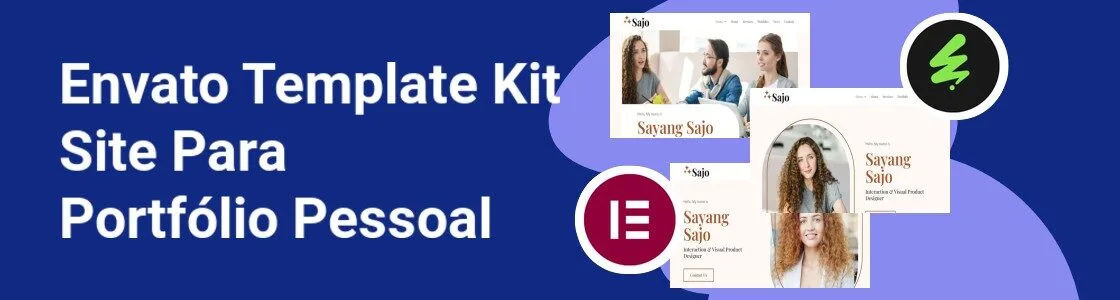 Wordpress completo template kit site para portfolio pessoal UFSVTQV