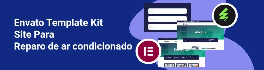 Wordpress completo template kit site para reparo de ar condicionado D2U29CE