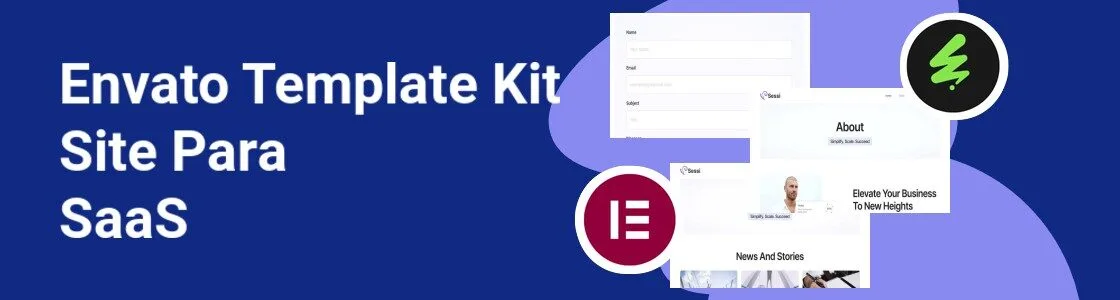 Wordpress completo template kit site para saas DHNR38S
