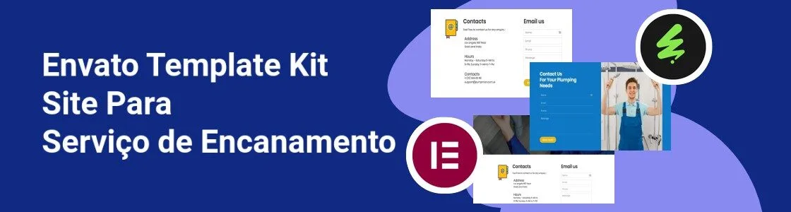 Wordpress completo template kit site para servico de encanamento AHJ7W57