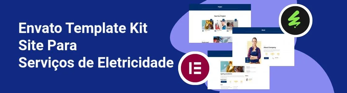 Wordpress completo template kit site para servicos de eletricidade WU4AWUD