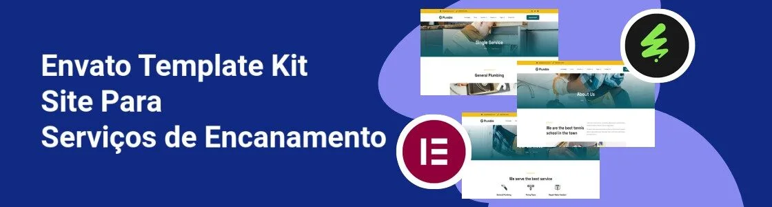 Wordpress completo template kit site para servicos de encanamento PATY3G5