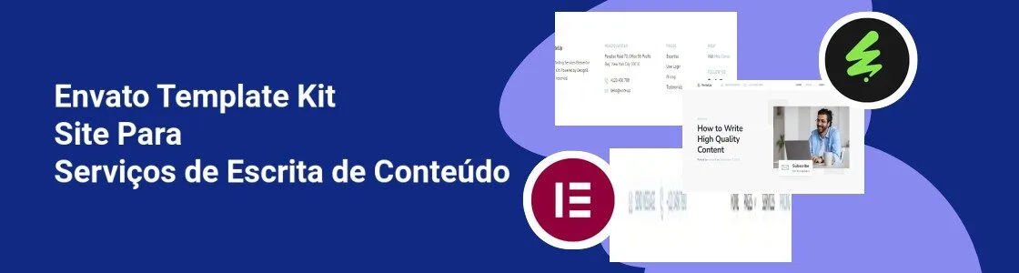 Wordpress completo template kit site para servicos de escrita de conteudo 54DWFXD