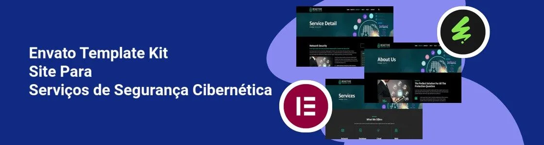 Wordpress completo template kit site para servicos de seguranca cibernetica SCEEAVQ