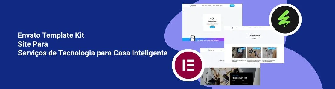 Wordpress completo template kit site para servicos de tecnologia para casa inteligente 353GMUD