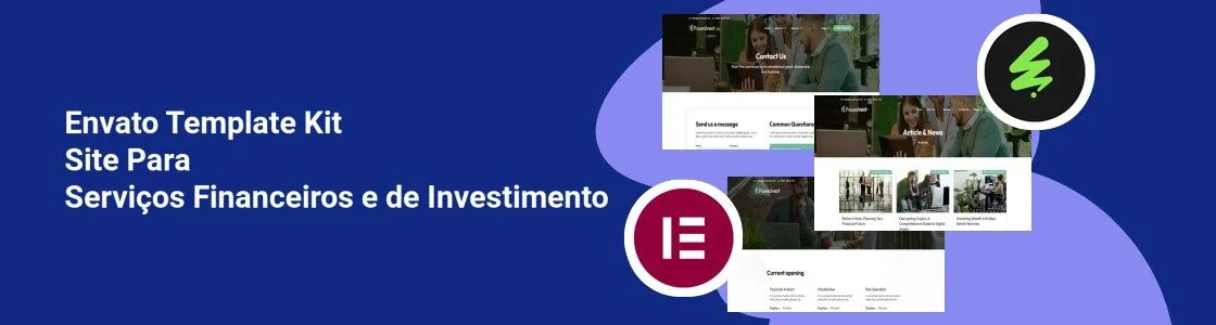 Wordpress completo template kit site para servicos financeiros e de investimento VM2SBRA