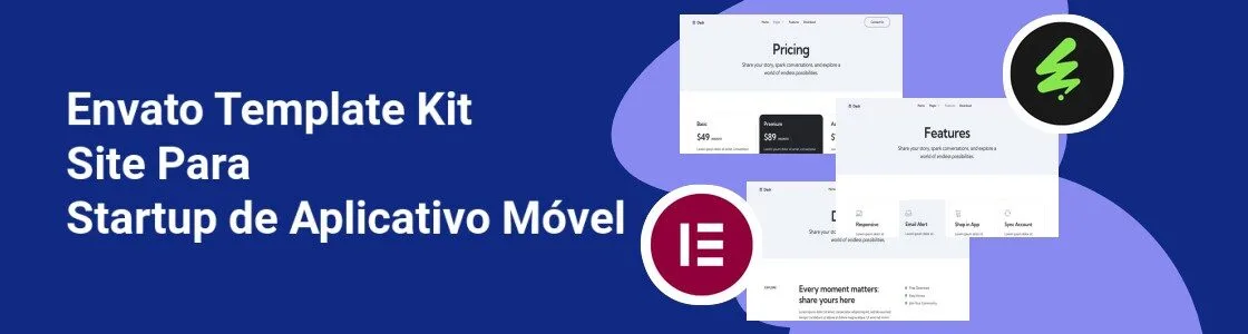 Wordpress completo template kit site para startup de aplicativo movel 4PBTUF3