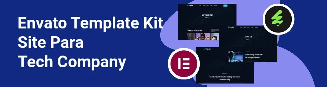 Wordpress completo template kit site para tech company DXGSW89