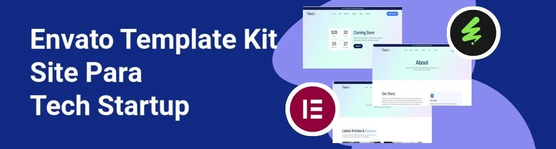 Wordpress completo template kit site para tech startup L7NJCJ5