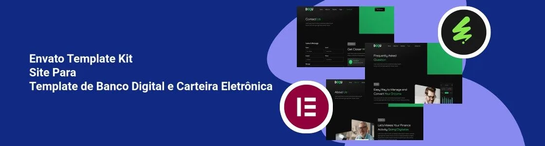 Wordpress completo template kit site para template de banco digital e carteira eletronica W6UZDGY