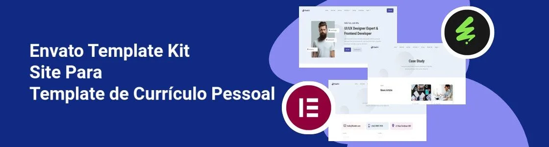 Wordpress completo template kit site para template de curriculo pessoal RFTG8MG
