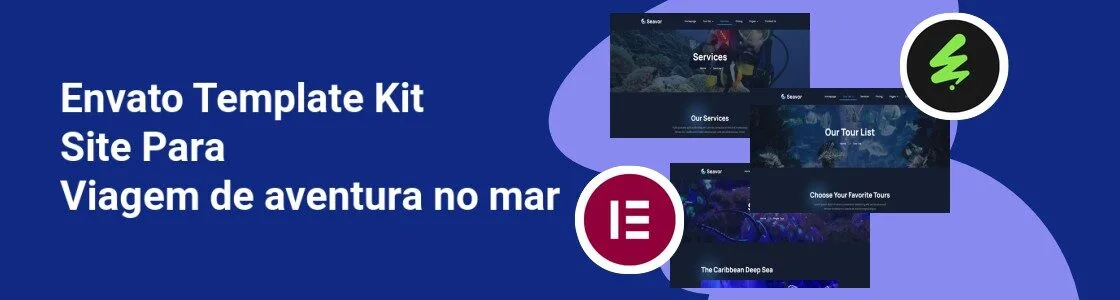 Wordpress completo template kit site para viagem de aventura no mar WE58CPA