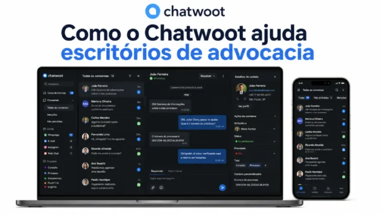 Como o Chatwoot ajuda escritórios de advocacia